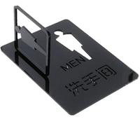 Letreros De Inodoro for Pared De Puerta, Letrero Colgante Lateral De Acrílico Engrosado, Baño Creativo for Hombres Y Mujeres Recordatorio De WC Tridimensional Baño De Doble Cara(MEN)