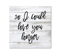 Letreros de madera con texto en inglés "I Wish I Had Met You Sooner So I Could Love You Long" para colgar en la pared, arte de pared retro para abuelo, papá, novio, profesor, 14 x 14 pulgadas