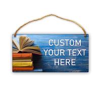 Letreros de madera rústicos personalizados, letreros de madera personalizados, letreros de carretera con nombre personalizado, letrero de puerta para dormitorio, baño, patio trasero, club, lugar de tr