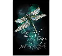 Letreros de metal con texto en inglés "Anything Is Possible Dragonfly Once We Choose Signage" para decoración del hogar, garaje, regalos, letrero de metal de 8 x 12 pulgadas