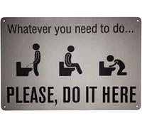 Letreros de metal con texto en inglés «There is No Clear History of Why Only Boys Stand to Urinate On The Toilet Stand Out of The Ordinary», divertidos letreros de metal para inodoros, regalo para