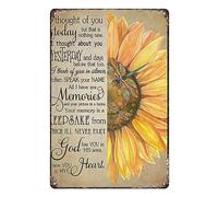 Letreros de metal de aluminio con texto en inglés "Funny I Thought Of You Today But That Is Nothing New I Thought About You Yesterday God Has You In His Arms Home Cave Garage Bar Wall Decor Vintage