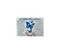 Letreros de metal Licpact, placas decorativas de pared, arte colgante, una carta del cielo, mariposas, p steres, impresiones, esculturas art stic