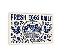 Letreros De Metal Pollo Vive como Si Alguien Hubiera Dejado La Puerta Abierta Artística Cartel De Placa Interior Placa De Pared Póster para Cocina Casas Particulares Taberna 30X20Cm