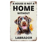 Letreros De Metal Una Casa No Es Un Hogar Sin Jack Russell. Divertidos Cartel De Hierro Artística Signo De Pared para Club Casas Particulares Jardín 30X20Cm