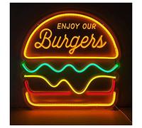 Letreros De Neón De Hamburguesa, Luces De Neón LED Creativas, Decoración De Pared Artística Para Regalo, Bar, Tienda, Cumpleaños, Restaurante, Fiesta De Bodas, Navidad