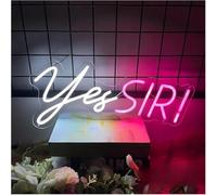 Letreros de neón para Colgar Letrero de neón Sí, Señor para Dormitorio, decoración Bodas, luz LED, 50 x 23,6 cm(1)