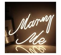 Letreros de neón para Colgar Letreros de neón Cásate Conmigo con Ambiente Relajante, decoración Pared para Bodas, hogar, Luces para propuestas