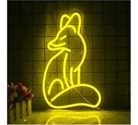 Letreros de neón para Colgar Luces de neón Zorro para decoración Pared Animales, luz Nocturna 3D para Dormitorio Infantil, sueño, hogar y Bar