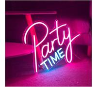 Letreros de neón para Colgar para la Palabra prestada de lámpara neón Party Time para el Letrero