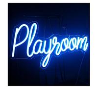 Letreros de neón para Colgar para lámpara de neón Palabra prestada Ice Blue Play Room para letreros