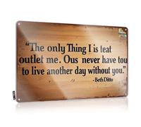 Letreros de pared divertidos de alta calidad para decoración de puerta de otoño - The Only Thing I Is Teat Outlet Me. Ous Never Have To Live Another Day, ideas de arte de pared rústicas fáciles de
