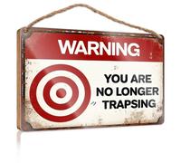 Letreros divertidos para habitación con texto en inglés "You Are No Longer Trapping Wooded" (20 x 30 cm)