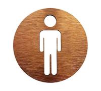 Letreros for baños, placa for puerta de inodoro, placas for baño, tablero aluminio compuesto for WC Para Uso En Negocio(Style 4,14x14cm)