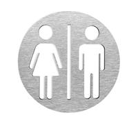 Letreros for baños, placa for puerta de inodoro, placas for baño, tablero aluminio compuesto for WC Para Uso En Negocio(Style 3,10x10cm)