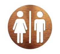 Letreros for baños, placa for puerta de inodoro, placas for baño, tablero aluminio compuesto for WC Para Uso En Negocio(Style 1,10x10cm)