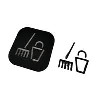 Letreros for inodoros, inodoro en cuclillas, letrero recordatorio hueco, placa de puerta, recordatorios cálidos, placa indicadora, letrero for puerta de inodoro de baño(7,12cm x 12cm)