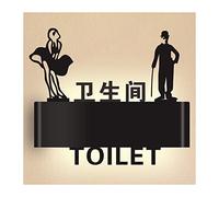 Letreros LED para baños, Letrero de baño for hombres y mujeres, letreros for empresas, letrero LED for lugares públicos, cafeterías bares(I)