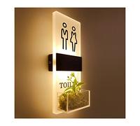 Letreros LED para baños, Letrero de exhibición for baño, sala estar, letrero LED for inodoro for hombres, mujeres, niños y niñas, decorativo for(Men Women)