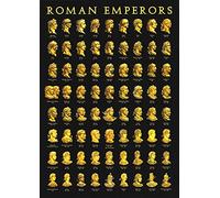 Letreros metálicos de emperadores romanos, pósteres para investigadores históricos, decoración de habitaciones, placa retro, decoración de pared para el hogar o clubes, 8 x 12 pulgadas.