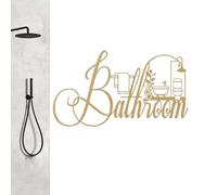 Letreros Metálicos Para Baño,Cartel De Pared De Metal Para Baño - Decoración Retro Para Entrada De Hoteles Y Apartamentos