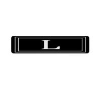 Letreros metálicos personalizados para exteriores, letra inicial L, monograma, decoración del hogar, letreros de garaje para entrada, comedor, cabaña, escritura, apellido, póster artístico, regalo
