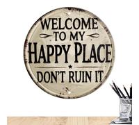 Letreros Metálicos | Póster para Pared 20 x 20 Centímetros - Letreros Para Decoración Del Hogar,Para Puerta Principal Salón Jardín Patio Interior Y