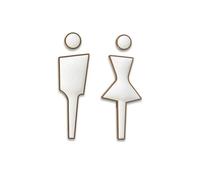 Letreros para baños de Hombres y Mujeres, letreros Decorativos para Puertas y Paredes de baños en oficinas, Negocios, restaurantes y Espacios públicos (para Hombres y Mujeres).