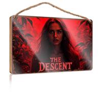 Letreros para cocina The Descent: A Haunting Journey Into The Unknown Wooded Sign Pool Decor Cool Posters for Guys (20 x 30 cm)