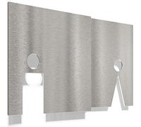 Letreros para WC - señales autoadhesivas de acero inoxidable para baños - montaje sin herramientas - rótulo de inodoro - T03