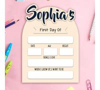 Letreros personalizados para el primer y último día de clases, letreros reutilizables, adecuados para la decoración y los regalos de inicio y fin de clases en guarderías y escuelas primarias