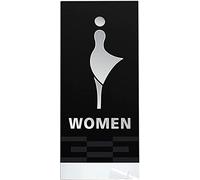 Letreros unisex para baños, Decoración de pared de inodoro, acrílico 3D unisex for oficina,