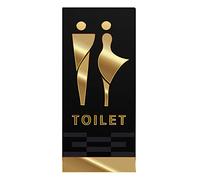 Letreros unisex para baños, Letreros de baño for hombres y mujeres, decoración de pared de inodoro, decoración de inodoro unisex de acrílico 3D,