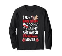Let's Bake Stuff Drink Wine Ver películas de Navidad Manga Larga