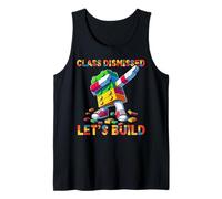 Let's Build Funny Blocks Bricks Toy Lovers Master Builder Camiseta sin Mangas