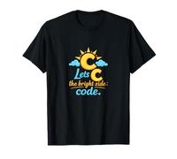 Lets C The Bright Side Code Programador Humor Camiseta