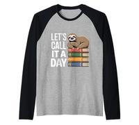 Let's Call It A Day Tired Office Worker Employee - Camiseta Manga Raglan