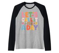 Let's Call It A Day Tired Office Worker Employee - Camiseta Manga Raglan