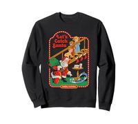 Let's Catch Santa Christmas Retro Vintage Funny Adult Humor Sudadera