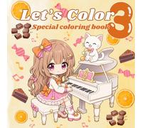 Let's Color : sweet and funny moment with Orange Chibi girl: Anime coloring book for kids