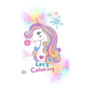 LET'S COLORING UNICORNS: LIBRO DEGLI UNICORNI DA COLORARE