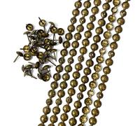 Let's Decorate 20 metros de tachuelas para tapicería, tiras de clavos decorativos/ribetes de cabezas de clavos, tachuelas para tapicería de sofá, tachuelas sueltas a juego (9,5 mm antiguo/20 m)