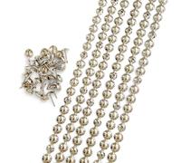 Let's Decorate 20 metros de tachuelas para tapicería, tiras de uñas decorativas, tachuelas de tapicería para sofá, tachuelas sueltas a juego (níquel de 9,5 mm/20 m)