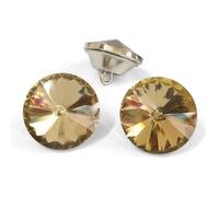 Let's Decorate 25 botones de cristal de 25 mm para sofá, cabecero, tapicería y proyectos de bricolaje, botones de costura, botón de té (WX)