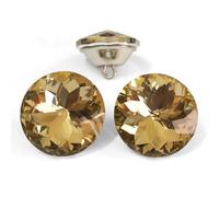 Let's Decorate 25 Botones de Cristal de 25 mm Para Sofá, Decoración de Cabecero, Tapicería y Bricolaje (Botón de Té (ZJ))