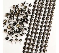 Let's Decorate 5 metros de tiras de tapicería antiguas, tiras de uñas decorativas para sofá, tachuelas para sillas de jardín, tachuelas sueltas a juego (11 mm antiguo)