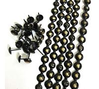Let's Decorate 5 metros de tiras de tapicería de bronce, tiras de uñas decorativas para sofá, tachuelas para sillas de jardín, tachuelas sueltas a juego (bronce de 11 mm)
