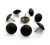 Let's Decorate 50 tachuelas de tapicería de color negro mate de 1 pulgada, tachuelas decorativas para sofá, muebles, tachuelas de metal para el hogar, bricolaje decorativo (25 mm/1 pulgada)