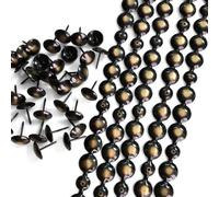 Let's Decorate Tiras de 5 metros para tapicería, doradas, decorativas, para sofá, decoración de sofá, tachuelas para sillas de jardín, tachuelas sueltas a juego (16 mm, bronce)