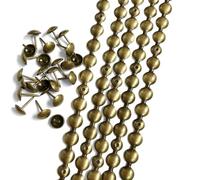 Let's Decorate - Tiras de tachuelas de latón para tapicería, 5 metros, cintas decorativas para decoración de sofá, tachuelas para sillas de jardín interiores, tachuelas sueltas a juego (latón de 11 mm